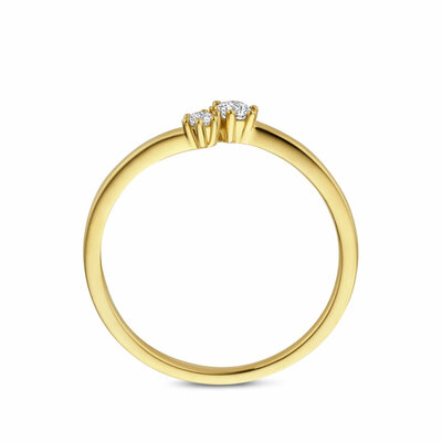 ring diamant 0.11ct h si
