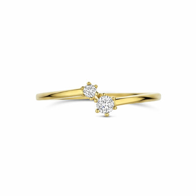 ring diamant 0.11ct h si