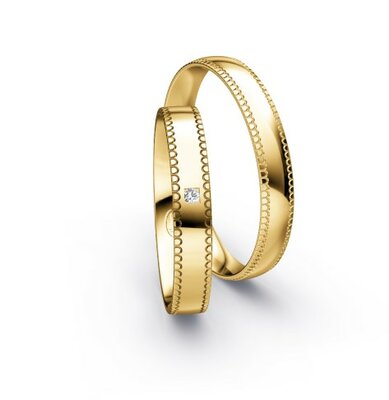 Geelgouden ring glanzend