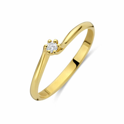 ring lab grown diamant 0.05ct g vs