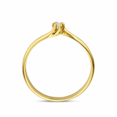 ring lab grown diamant 0.05ct g vs