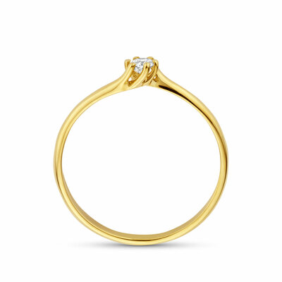 ring lab grown diamant 0.10ct g vs