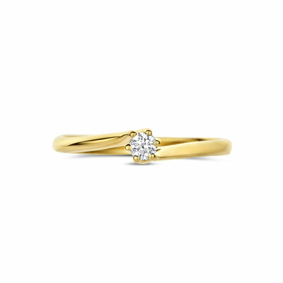ring lab grown diamant 0.10ct g vs