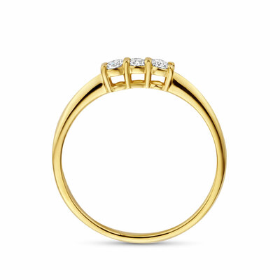 trilogie ring lab grown diamant 0.15ct g vs