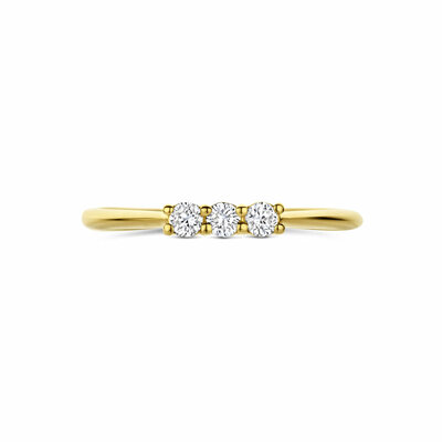 trilogie ring lab grown diamant 0.15ct g vs