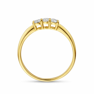 trilogie ring lab grown diamant 0.24ct g vs