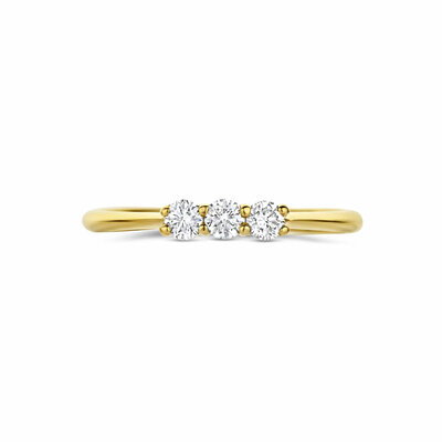 trilogie ring lab grown diamant 0.24ct g vs