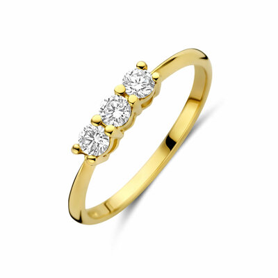 trilogie ring lab grown diamant 0.30ct g vs