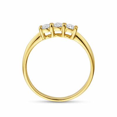 trilogie ring lab grown diamant 0.30ct g vs