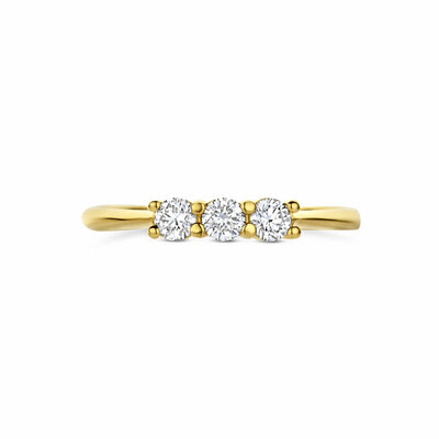 trilogie ring lab grown diamant 0.30ct g vs