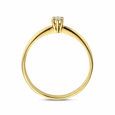 ring lab grown diamant 0.05ct g vs