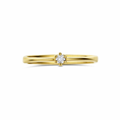 ring lab grown diamant 0.05ct g vs