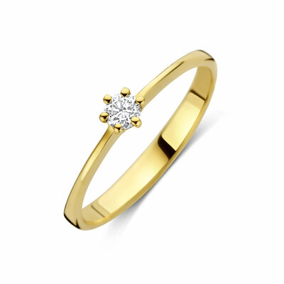 ring lab grown diamant 0.10ct g vs