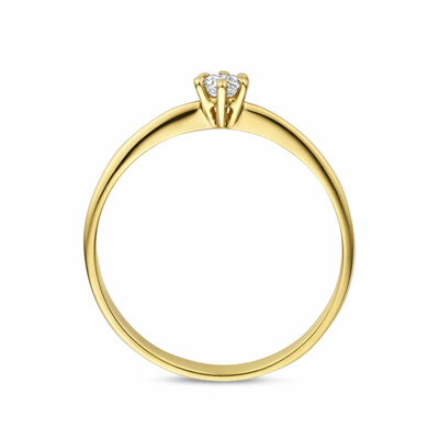 ring lab grown diamant 0.10ct g vs