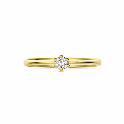 ring lab grown diamant 0.10ct g vs