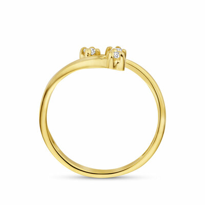 ring lab grown diamant 0.12ct g vs