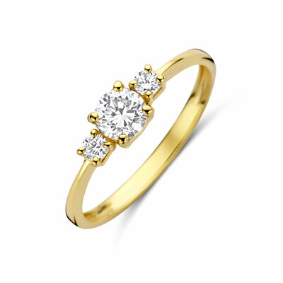 trilogie ring lab grown diamant 0.50ct g vs