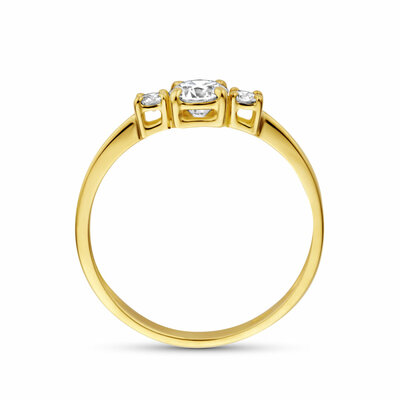 trilogie ring lab grown diamant 0.50ct g vs