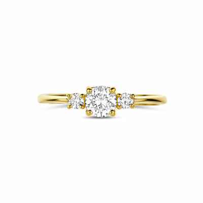 trilogie ring lab grown diamant 0.50ct g vs