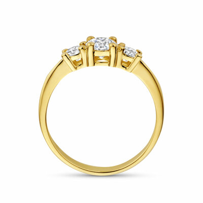 trilogie ring lab grown diamant 0.85ct g vs