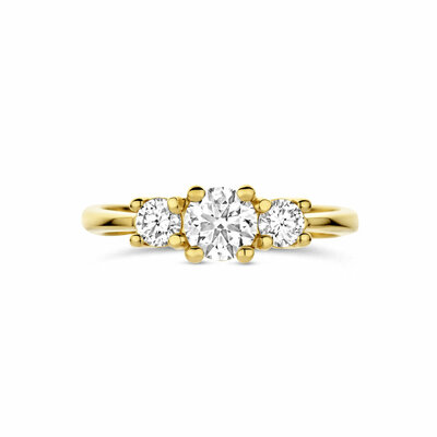 trilogie ring lab grown diamant 0.85ct g vs