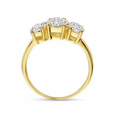 trilogie ring lab grown diamant 1.90ct g vs