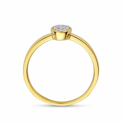 ring diamant 0.06ct h si