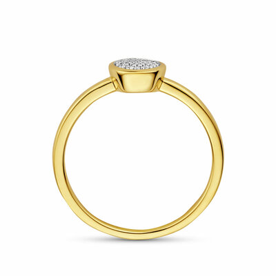 ring diamant 0.06ct h si