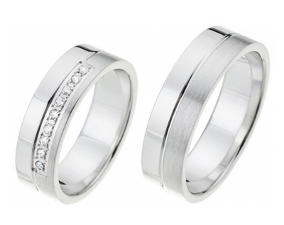 Ring witgoud diamant