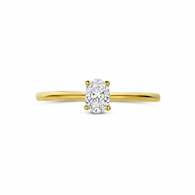 ring lab grown diamant 0.30ct f vs