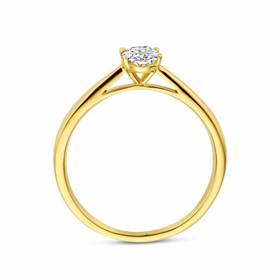 ring lab grown diamant 0.50ct h si