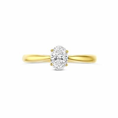 ring lab grown diamant 0.50ct h si