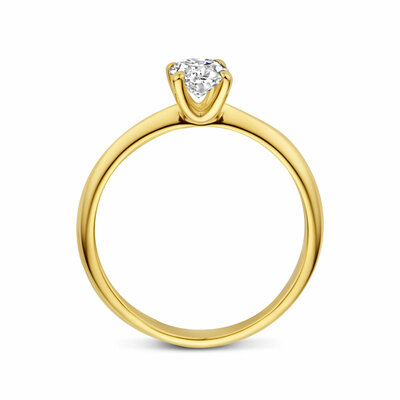 ring lab grown diamant 0.50ct f vs