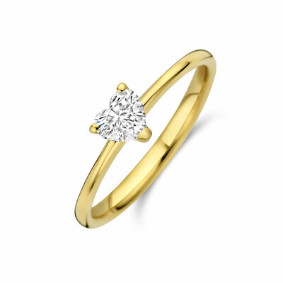 ring hartje lab grown diamant 0.30ct f vs