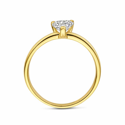 ring hartje lab grown diamant 0.50ct f vs