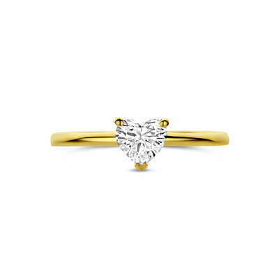 ring hartje lab grown diamant 0.50ct f vs