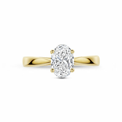 ring lab grown diamant 1.00ct h si