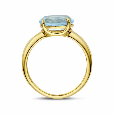 ring blauw topaas