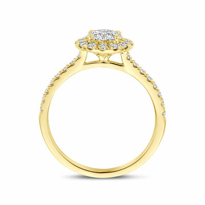 ring lab grown diamant 1.10ct g vs