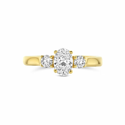 ring trilogie lab grown diamant 0.99ct f vs