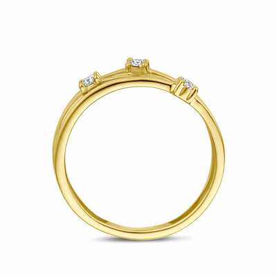 ring lab grown diamant 0.15ct f vs