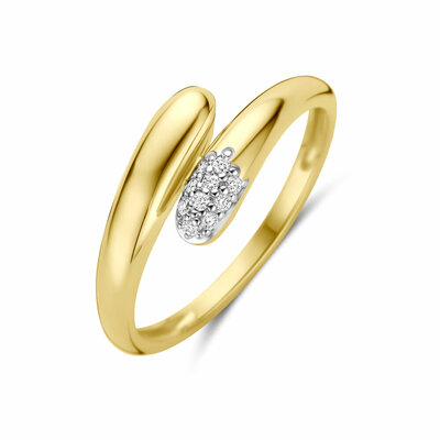 ring diamant 0.05ct h si