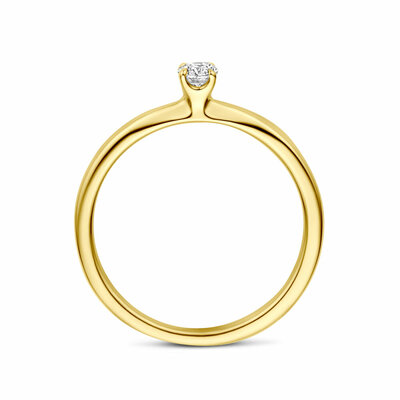 ring diamant 0.21ct h si