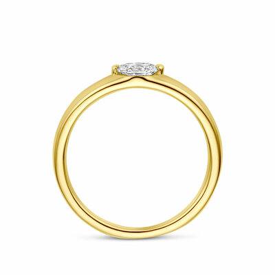 ring diamant 0.32ct h si