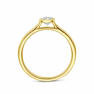 ring diamant 0.40ct h si