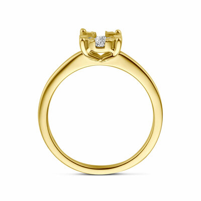ring lab grown diamant 0.29ct f vs