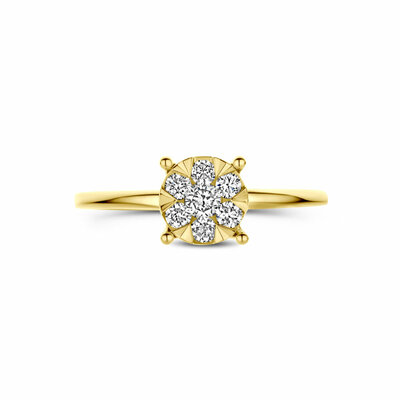 ring lab grown diamant 0.29ct f vs