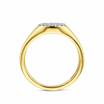 ring lab grown diamant gestift 0.12ct f vs