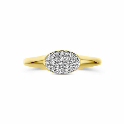 ring lab grown diamant gestift 0.12ct f vs