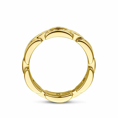ring schakel diamant 0.12ct h si